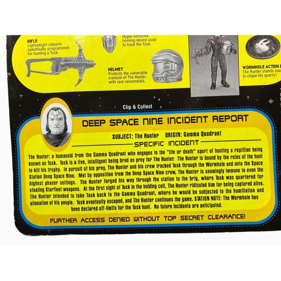 Star Trek Deep Space Nine Hunter Of The Tosk Action Figure With Space Cap - Picture 9 of 11